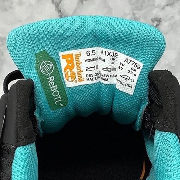 Timberland PRO Size 6.5 Black/Blue Drivetrain Work Sneaker Composite Toe P1-47 - Picture 7 of 10